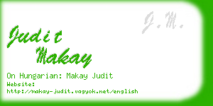 judit makay business card